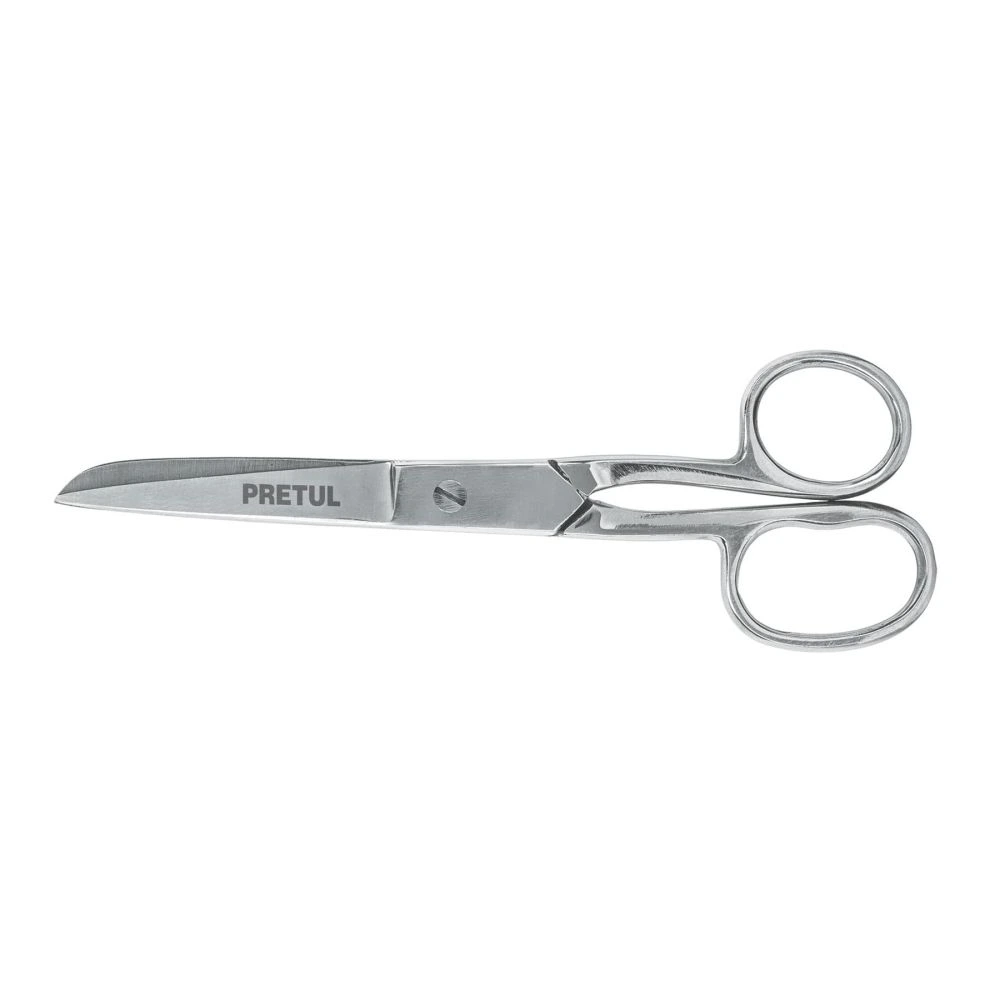23160 TIJERA 6' PARA COSTURA, OJO GRANDE, ACERO INOXIDABLE, PRETUL