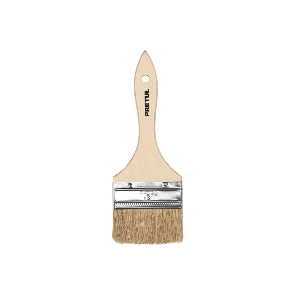 24475 BROCHA USO GENERAL DE 3' CON MANGO DE MADERA, PRETUL