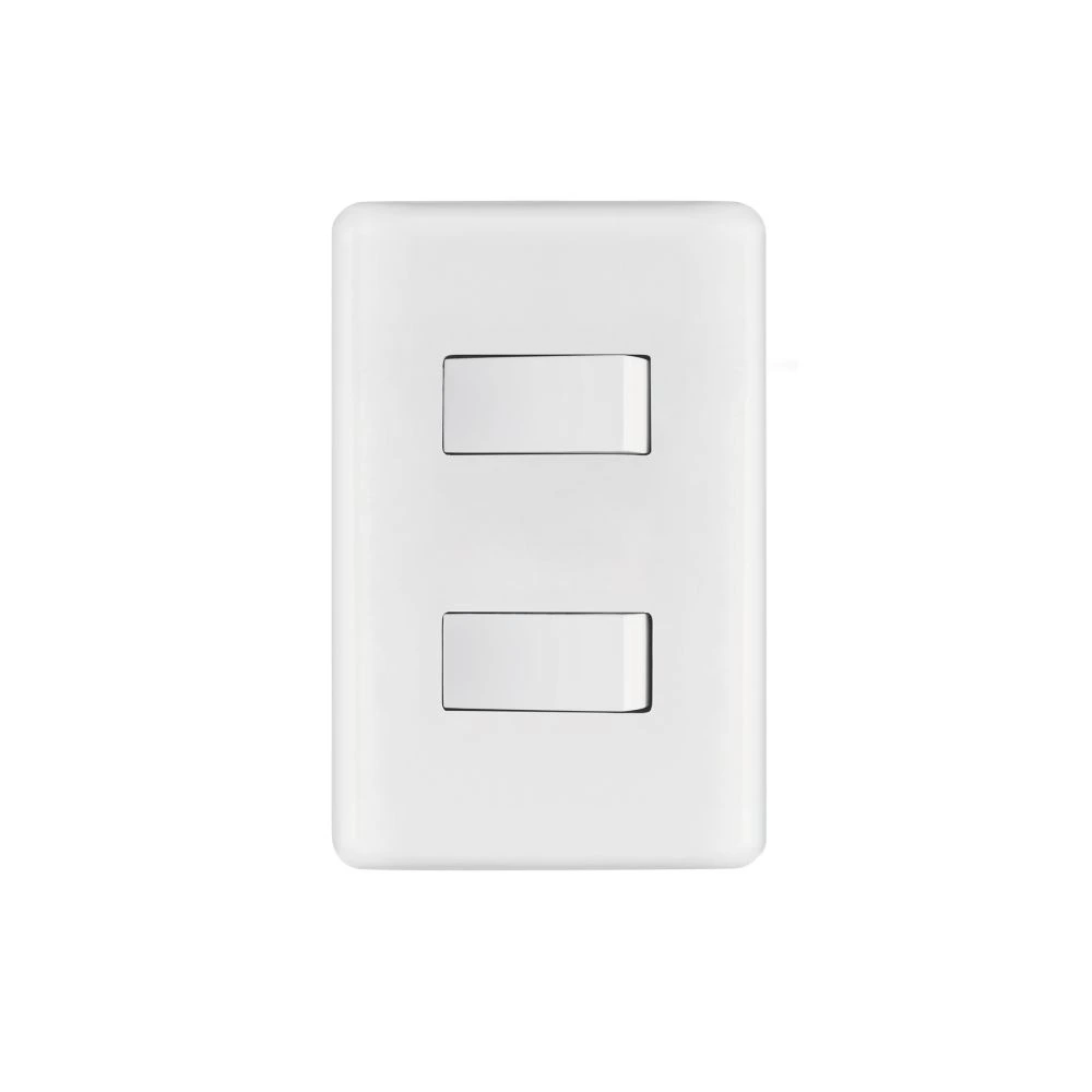 25085 PLACA ARMADA 1 INTERRUPTOR SENCILLO + 1 DE 3 VÍAS, BASIC