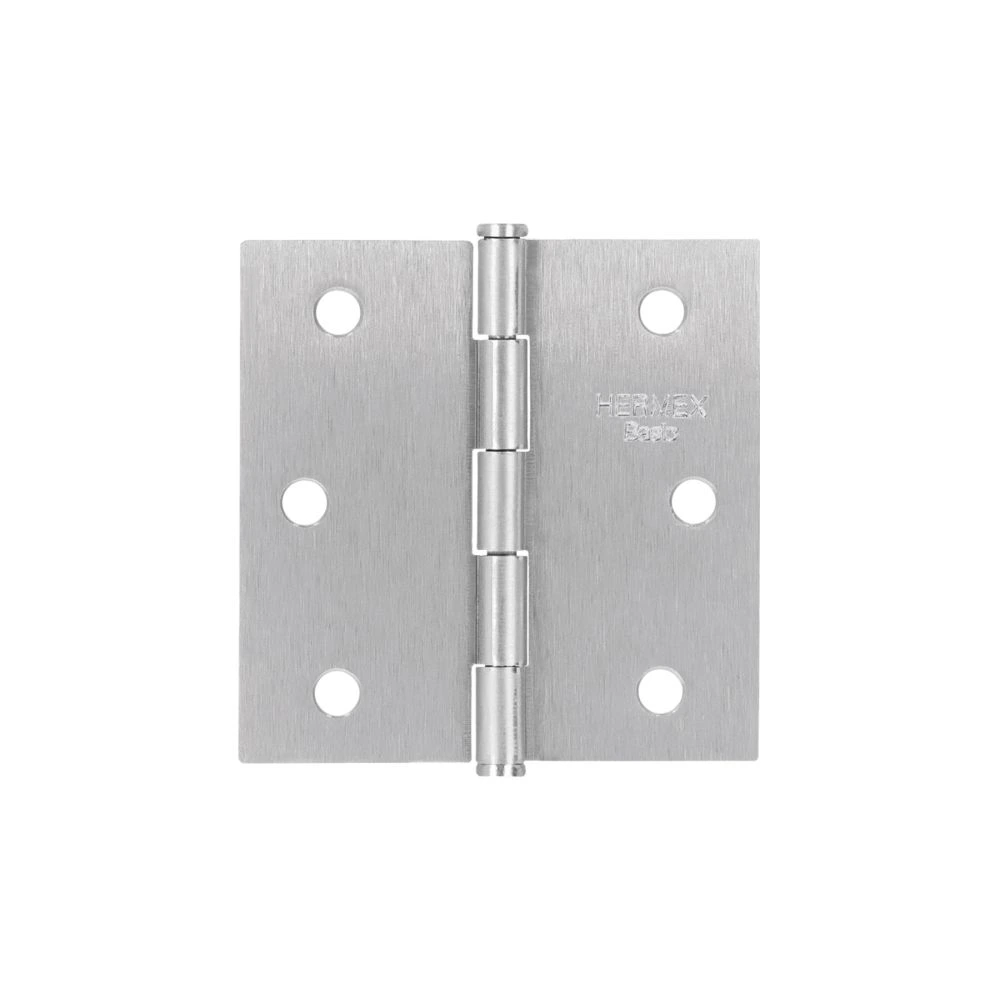 25107 BISAGRA CUADRADA 2-1/2', SATINADO, CABEZA PLANA, BASIC