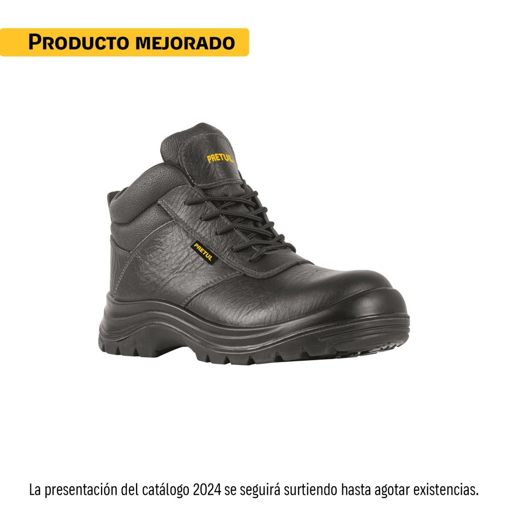 25995 BOTA DE SEGURIDAD NEGRA, #30, CASQUILLO DE COMPOSITE, PRETUL