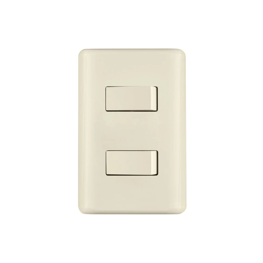 26639 PLACA ARMADA 1 INTERRUPTOR Y 1 ESCALERA, MARFIL, BASIC