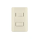 26639 PLACA ARMADA 1 INTERRUPTOR Y 1 ESCALERA, MARFIL, BASIC