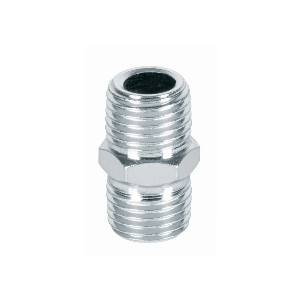 [NIPLE-P] 27025 NIPLE DE ACERO, MACHO-MACHO, CUERDA 1/4' NPT, PRETUL