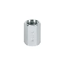27027 COPLE DE ACERO, HEMBRA-HEMBRA, CUERDA 1/4' NPT, PRETUL