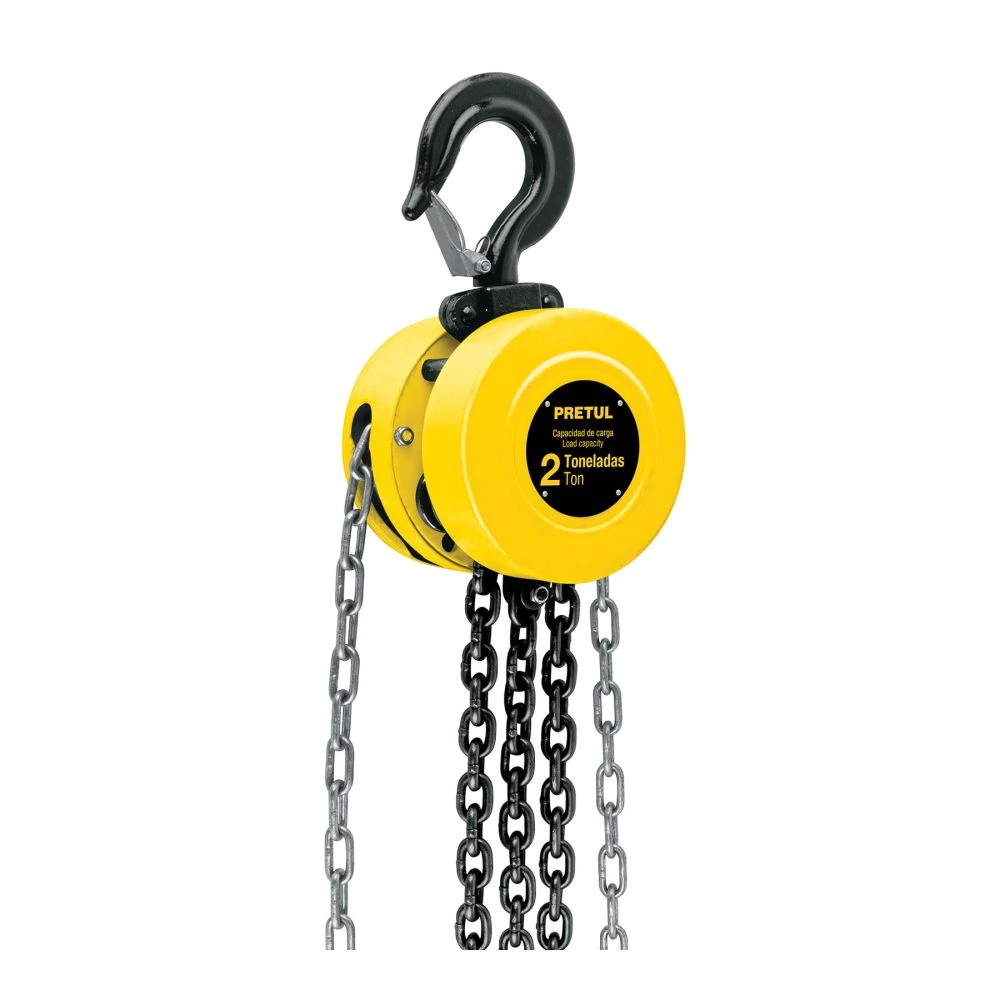 27128 POLIPASTO DE CADENA DE 2 TON, PRETUL