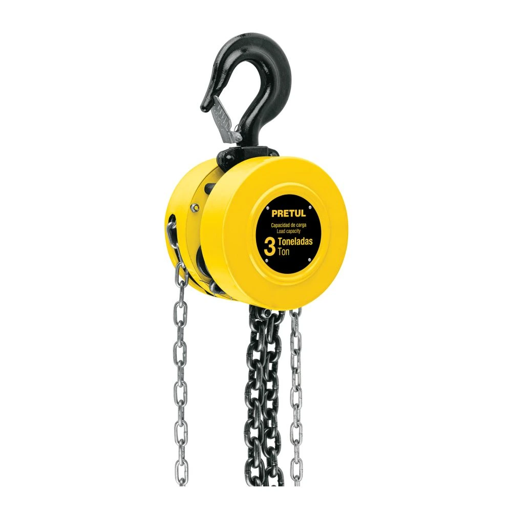 27129 POLIPASTO DE CADENA DE 3 TON, PRETUL