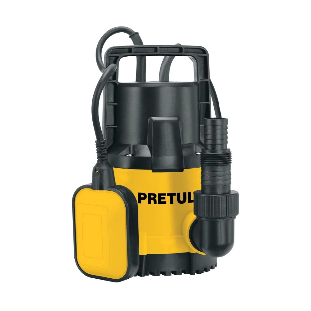 27196 BOMBA SUMERGIBLE PLÁSTICA, 3/4 HP PARA AGUA LIMPIA, PRETUL