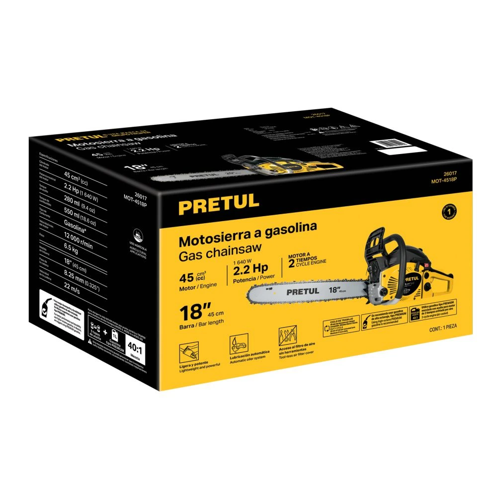 27220 CAJA DE EMPAQUE DE REPUESTO PARA MOT-4518P, PRETUL