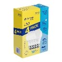 28006 PACK 4 FOCOS LED 10W (75W) A19, 6500K FRÍA, 950 LM, BASIC
