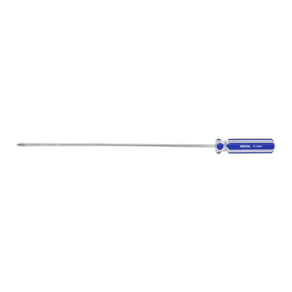 28078 DESARMADOR DE CRUZ 1/8' X 8' MANGO DE PVC, PRETUL