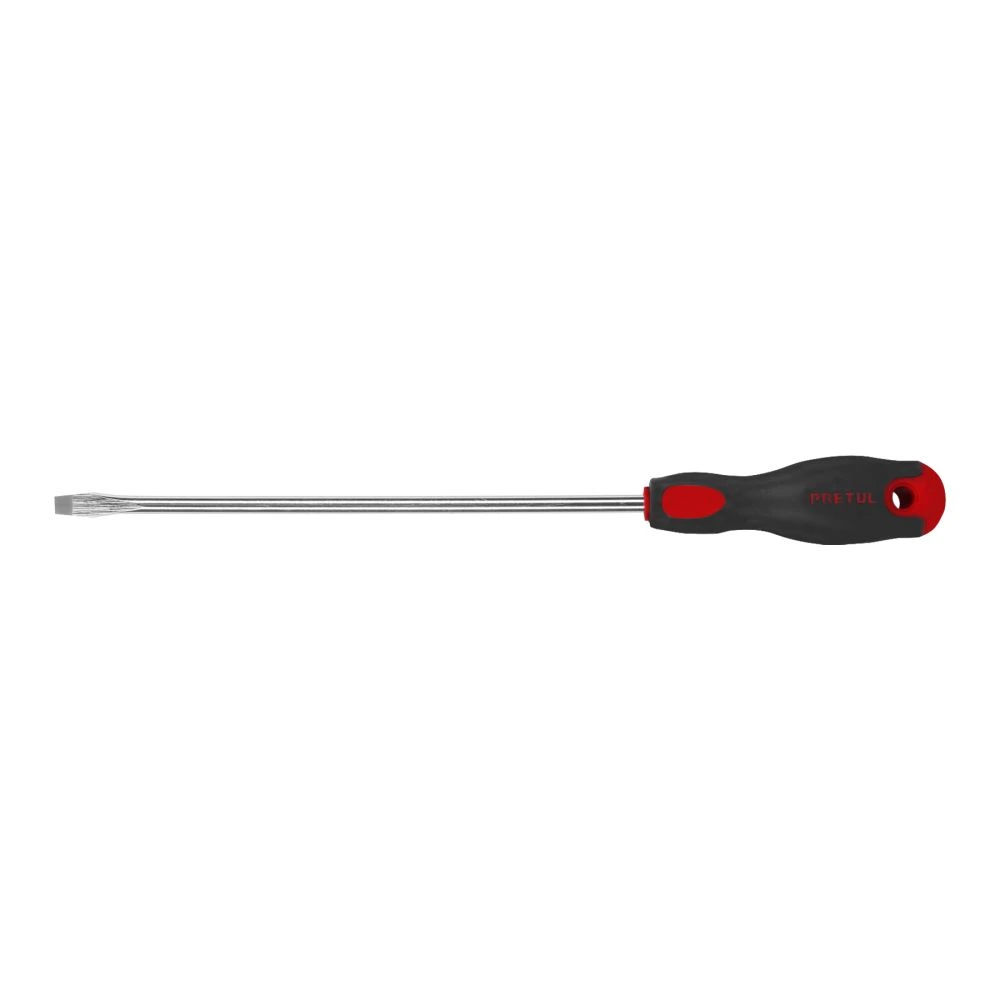 28079 DESARMADOR PLANO 5/16' X 10' MANGO COMFORT GRIP, PRETUL