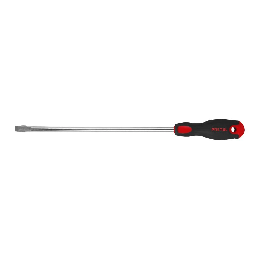 28081 DESARMADOR PLANO 3/8' X 12' MANGO COMFORT GRIP, PRETUL