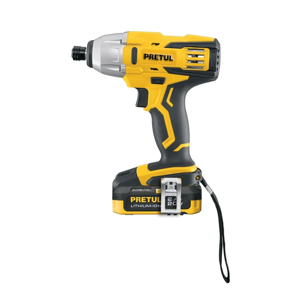[DIMI-20P] 28269 DESTORNILLADOR DE IMPACTO 1/4', 20V, 1 BATERÍA 2AH, PRETUL