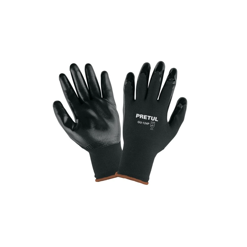 29929 GUANTES DE NYLON RECUBIERTOS DE NITRILO, XG, PRETUL