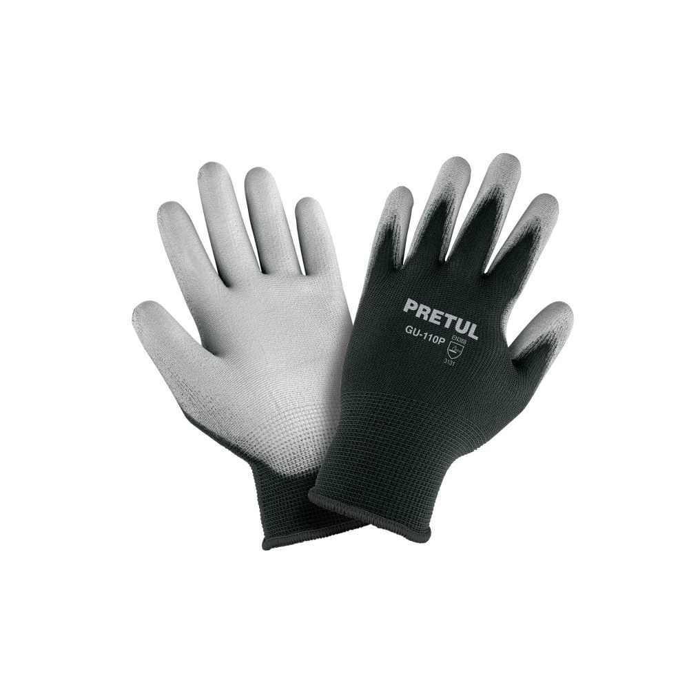29930 GUANTES DE NYLON RECUBIERTOS DE POLIURETANO, XCH, PRETUL