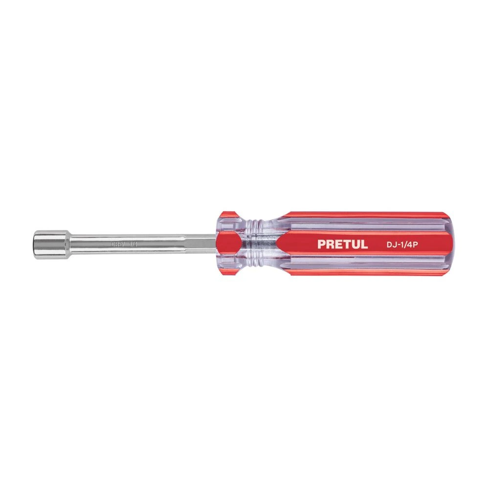 29989 DESARMADOR DE CAJA 1/4' MANGO DE PVC, PRETUL