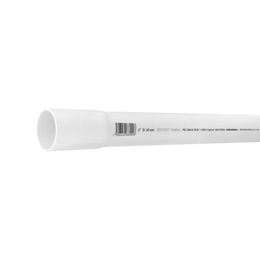[PVC-106] 40086 TUBO DE 2' PVC HIDRÁULICO RD 26, 3M, 1.8KG, FOSET