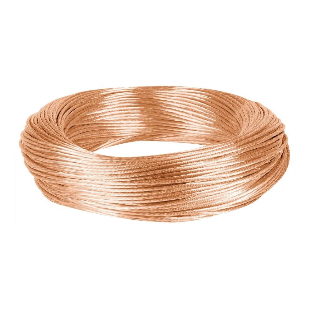 40091 METRO DE CABLE DESNUDO DE COBRE CALIBRE 12 AWG, ROLLO 100 M