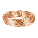 40091 METRO DE CABLE DESNUDO DE COBRE CALIBRE 12 AWG, ROLLO 100 M