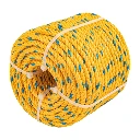 40092 METRO DE CUERDA AMARILLA DE POLIPROPILENO 4 MM, ROLLO 119M