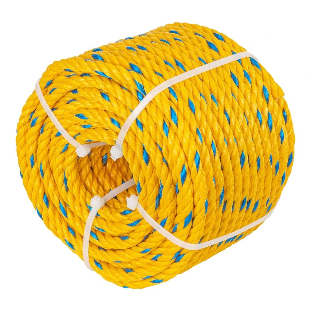 [CUE-081M] 40094 METRO DE CUERDA AMARILLA DE POLIPROPILENO 8 MM, ROLLO 32M
