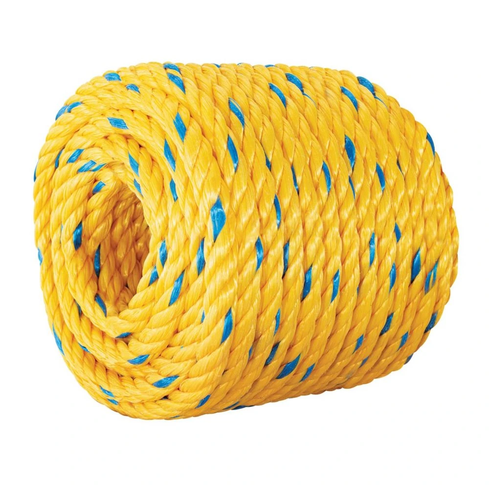 [CUE-101M] 40095 METRO DE CUERDA AMARILLA DE POLIPROPILENO 10 MM, ROLLO 22M