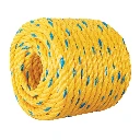 40095 METRO DE CUERDA AMARILLA DE POLIPROPILENO 10 MM, ROLLO 22M