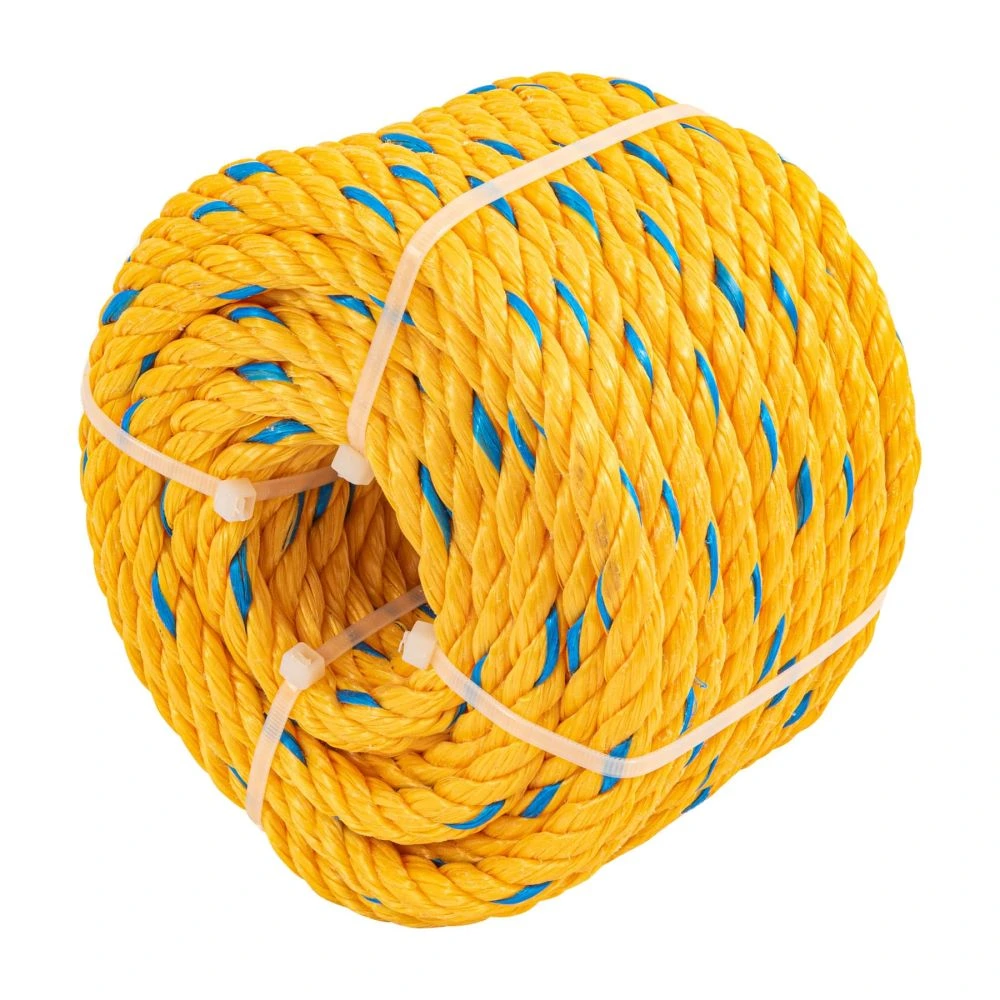 [CUE-111M] 40096 METRO DE CUERDA AMARILLA DE POLIPROPILENO 11 MM, ROLLO 18M