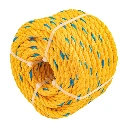 40096 METRO DE CUERDA AMARILLA DE POLIPROPILENO 11 MM, ROLLO 18M