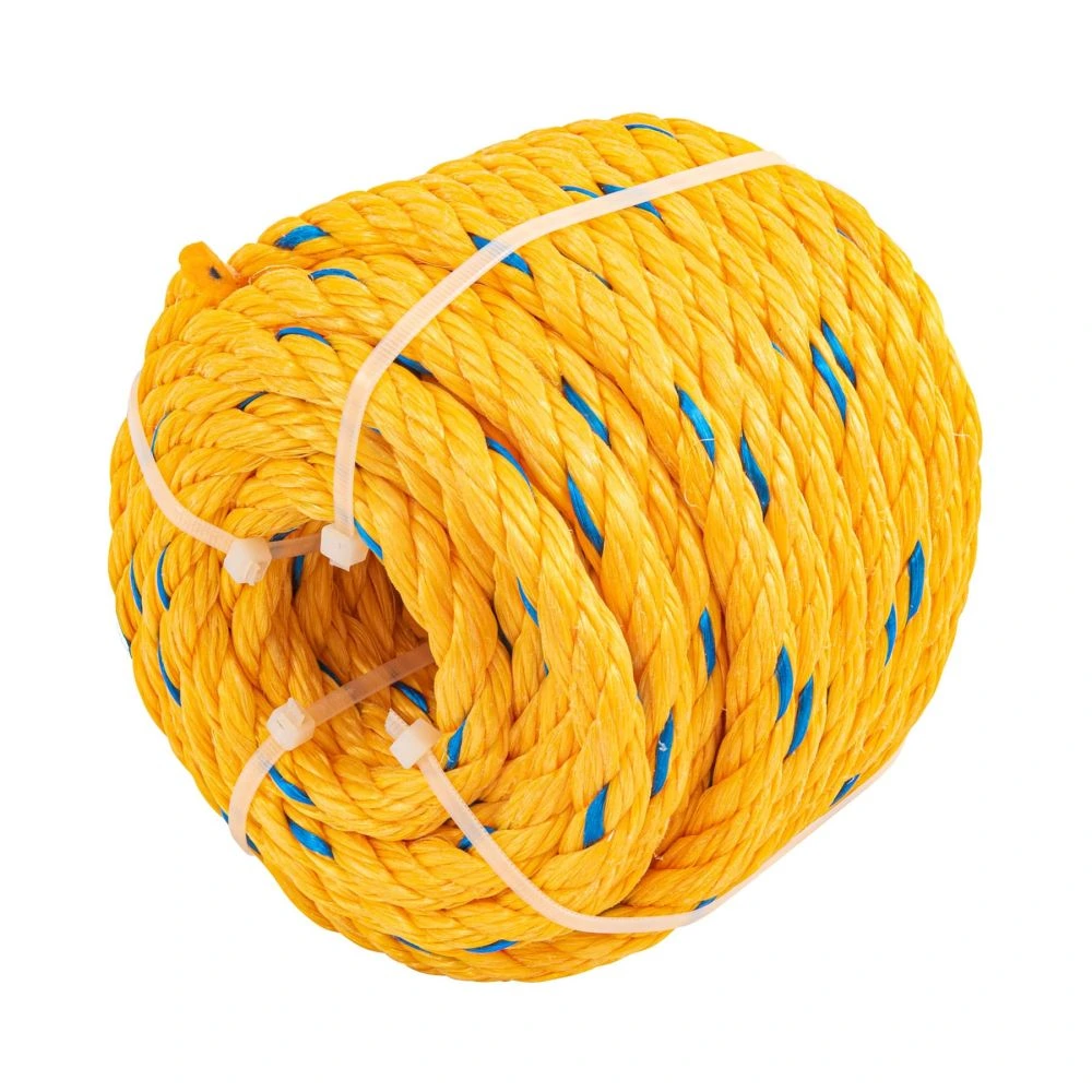 [CUE-131M] 40097 METRO DE CUERDA AMARILLA DE POLIPROPILENO 13 MM, ROLLO 13M