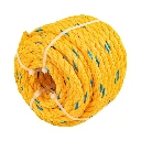 40097 METRO DE CUERDA AMARILLA DE POLIPROPILENO 13 MM, ROLLO 13M