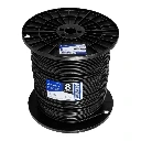 40119 METRO DE CABLE THHW-LS 8 AWG NEGRO EN CARRETE DE 500 M