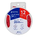 40147 CARRETE CON 20 M DE CABLE THHW-LS 12 AWG ROJO, VOLTECK
