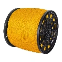 40174 METRO DE CUERDA AMARILLA DE POLIPROPILENO 4MM, CARRETE 2380M