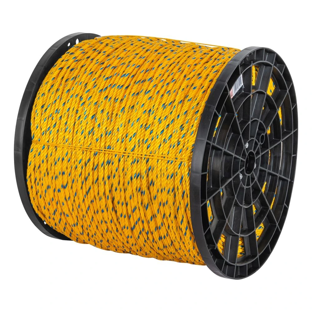 [CUE-06M] 40175 METRO DE CUERDA AMARILLA DE POLIPROPILENO 6MM, CARRETE 920M