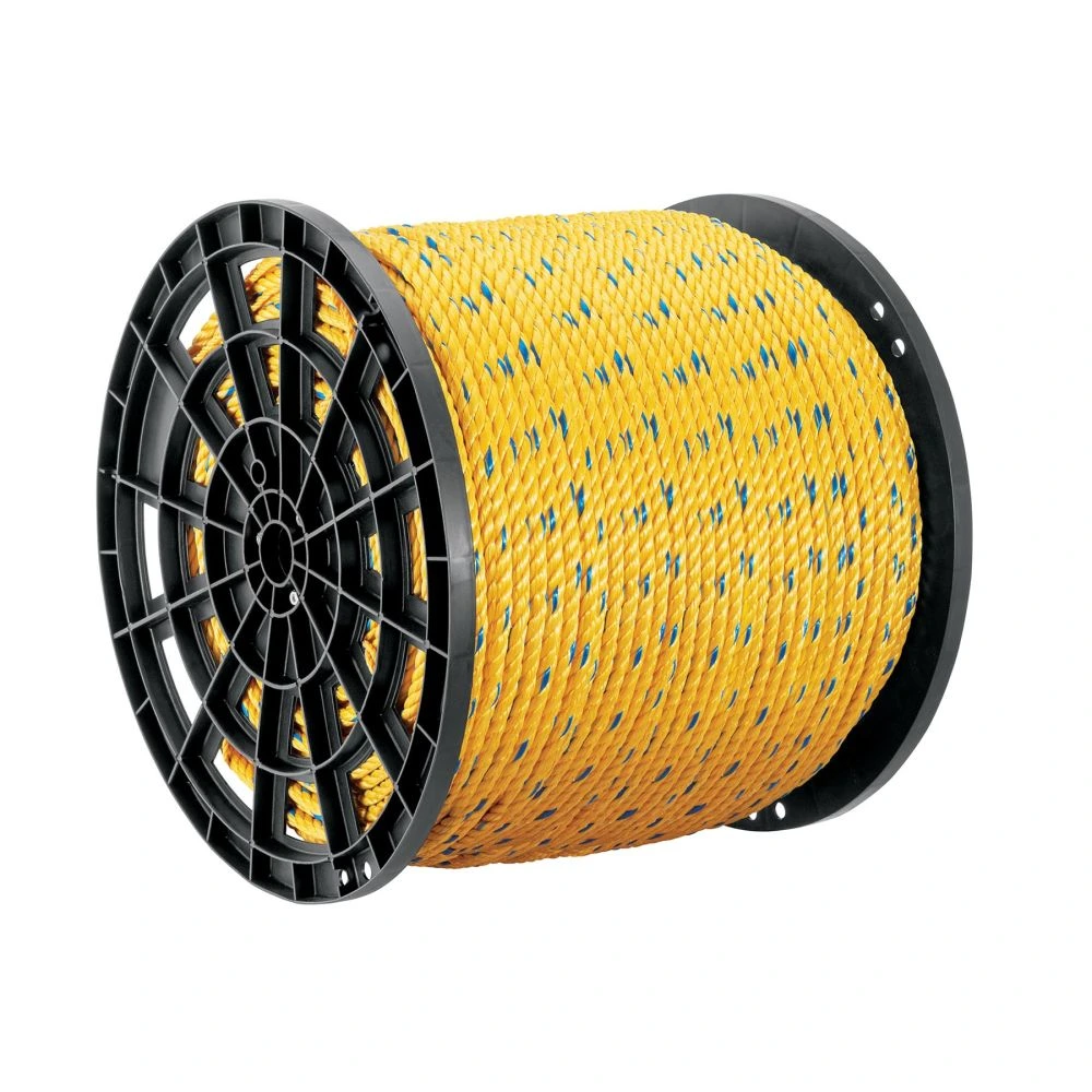 [CUE-13M] 40179 METRO DE CUERDA AMARILLA DE POLIPROPILENO 13MM, CARRETE 390M