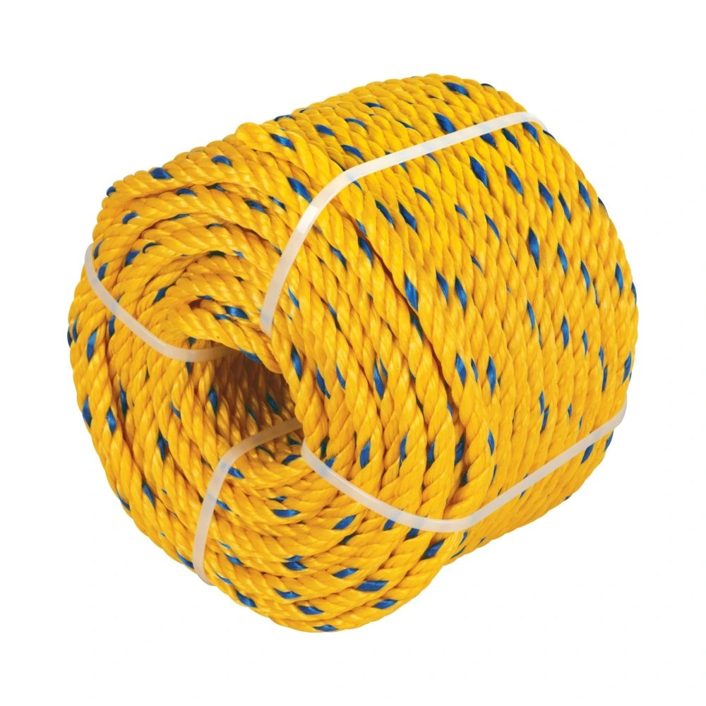 [CUE-081K] 40185 KILO DE CUERDA AMARILLA DE POLIPROPILENO 8 MM, ROLLO 1KG