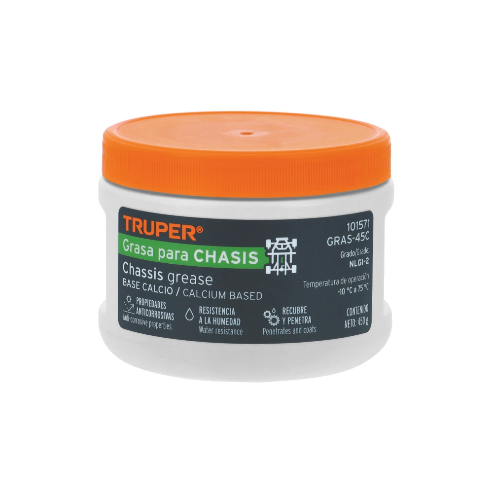 [GRAS-45C] 101571 GRASA LUBRICANTE PARA CHASIS, BASE CALCIO, 450 G, TRUPER