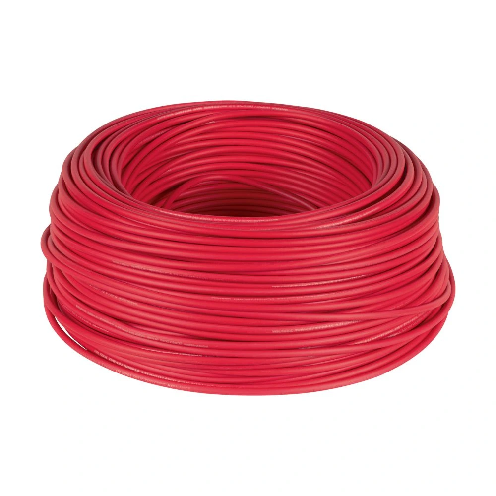 [CCA-12R] 40214 ROLLO DE 100 METROS DE CABLE THW CCA 12 AWG ROJO, BASIC