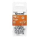 40755 BLÍSTER CON 25 TUERCAS 1/4' HEX DE ACERO GALVANIZADO, FIERO
