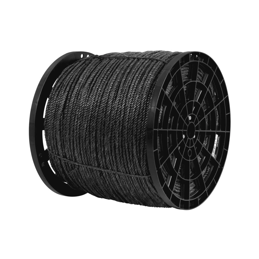 [CUE-06NK] 40763 KILO DE CUERDA NEGRA DE POLIPROPILENO 6 MM, CARRETE 20KG