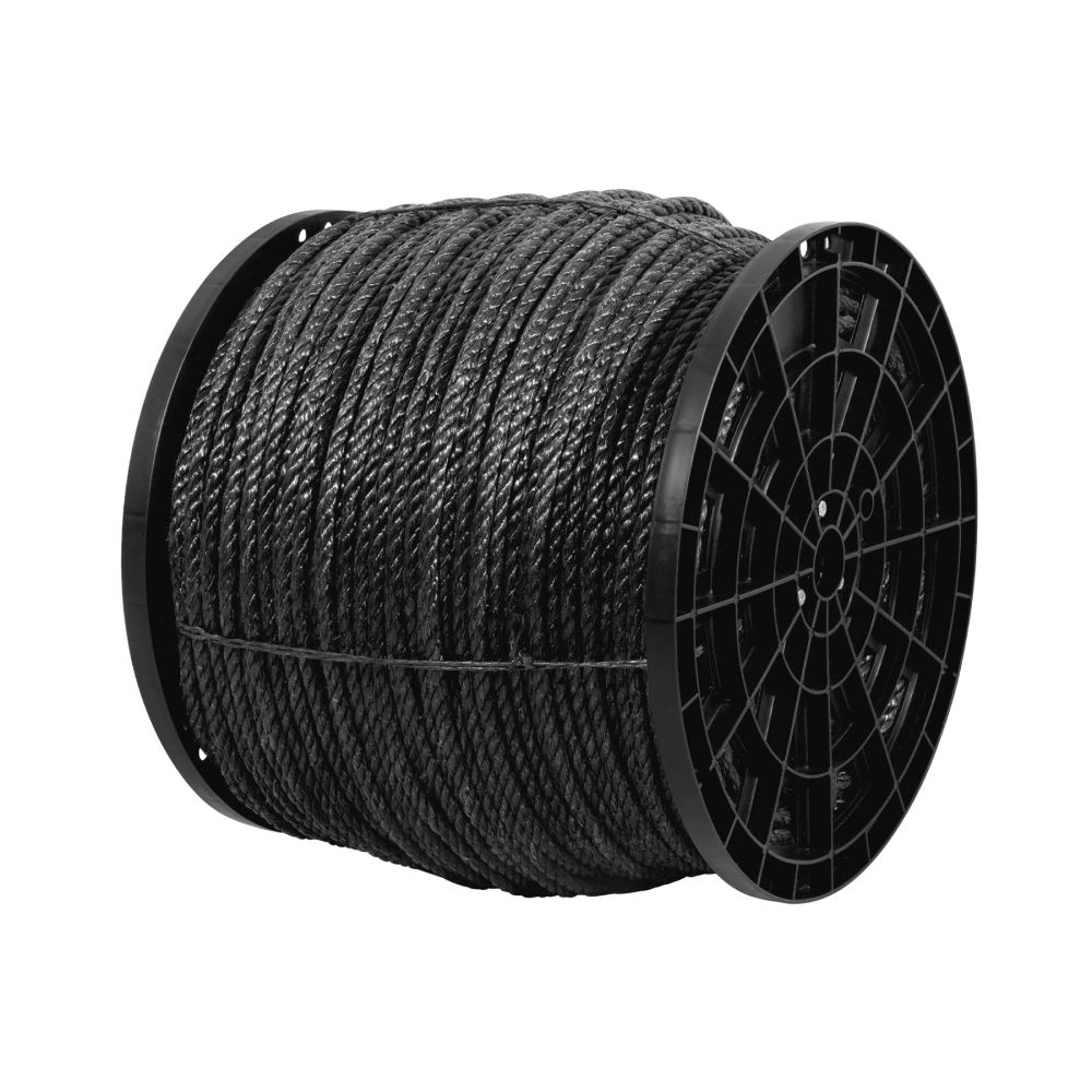 40766 KILO DE CUERDA NEGRA DE POLIPROPILENO 11 MM, CARRETE 20KG