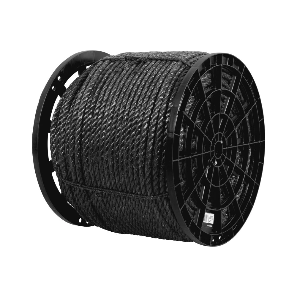 40768 KILO DE CUERDA NEGRA DE POLIPROPILENO 16 MM, CARRETE 30KG