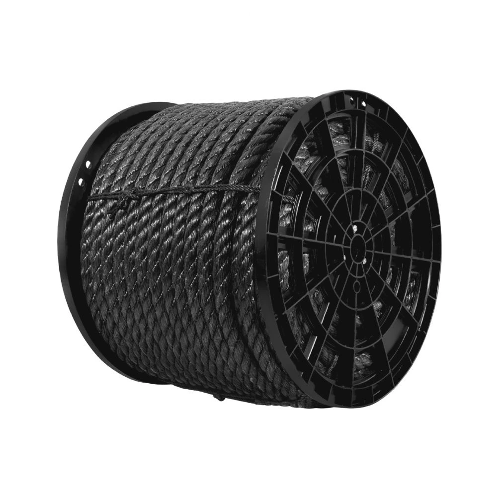 40770 KILO DE CUERDA NEGRA DE POLIPROPILENO 25 MM, CARRETE 30KG