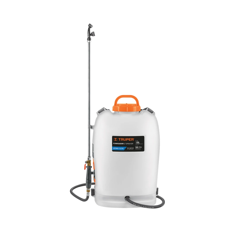 [FUB-18] 101745 FUMIGADOR DE MOCHILA 18L, CON BATERÍA ION LITIO 12 V, TRUPER