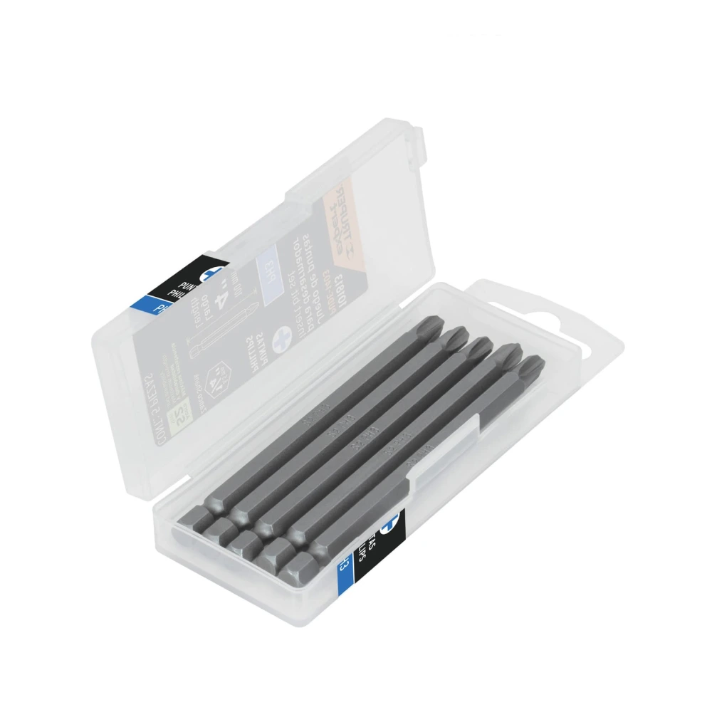 [PUDE-1403] 101813 ESTUCHE CON 5 PUNTAS DE CRUZ PH3 LARGO 4', TRUPER EXPERT