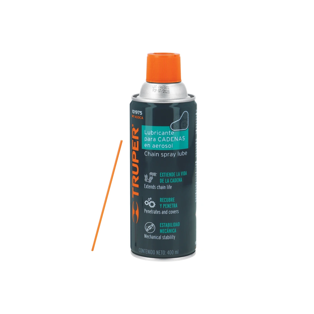 101975 LUBRICANTE DE CADENAS EN AEROSOL 400 ML, TRUPER
