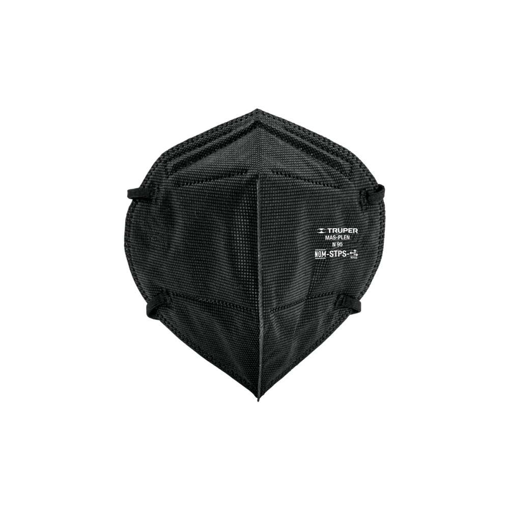 [MAS-PLEN] 102327 RESPIRADOR PLEGABLE N95 NEGRO PARA POLVOS Y PARTÍCULAS