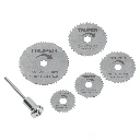 102328 KIT DE MINIDISCOS SIERRA PARA HERRAMIENTA ROTATIVA, 6 PIEZAS